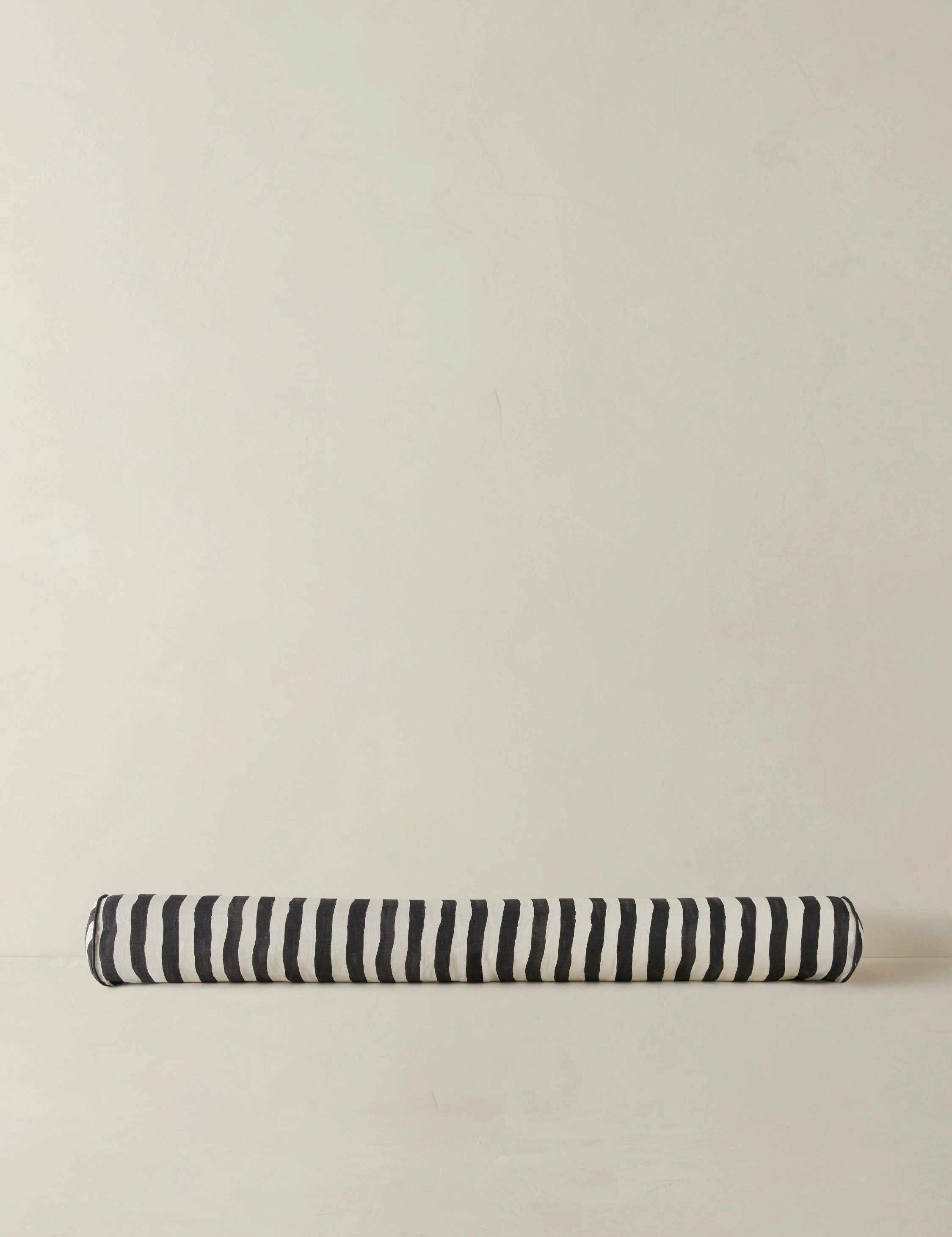 Painterly Stripe Linen Long Bolster Pillow by Sarah Sherman Samuel