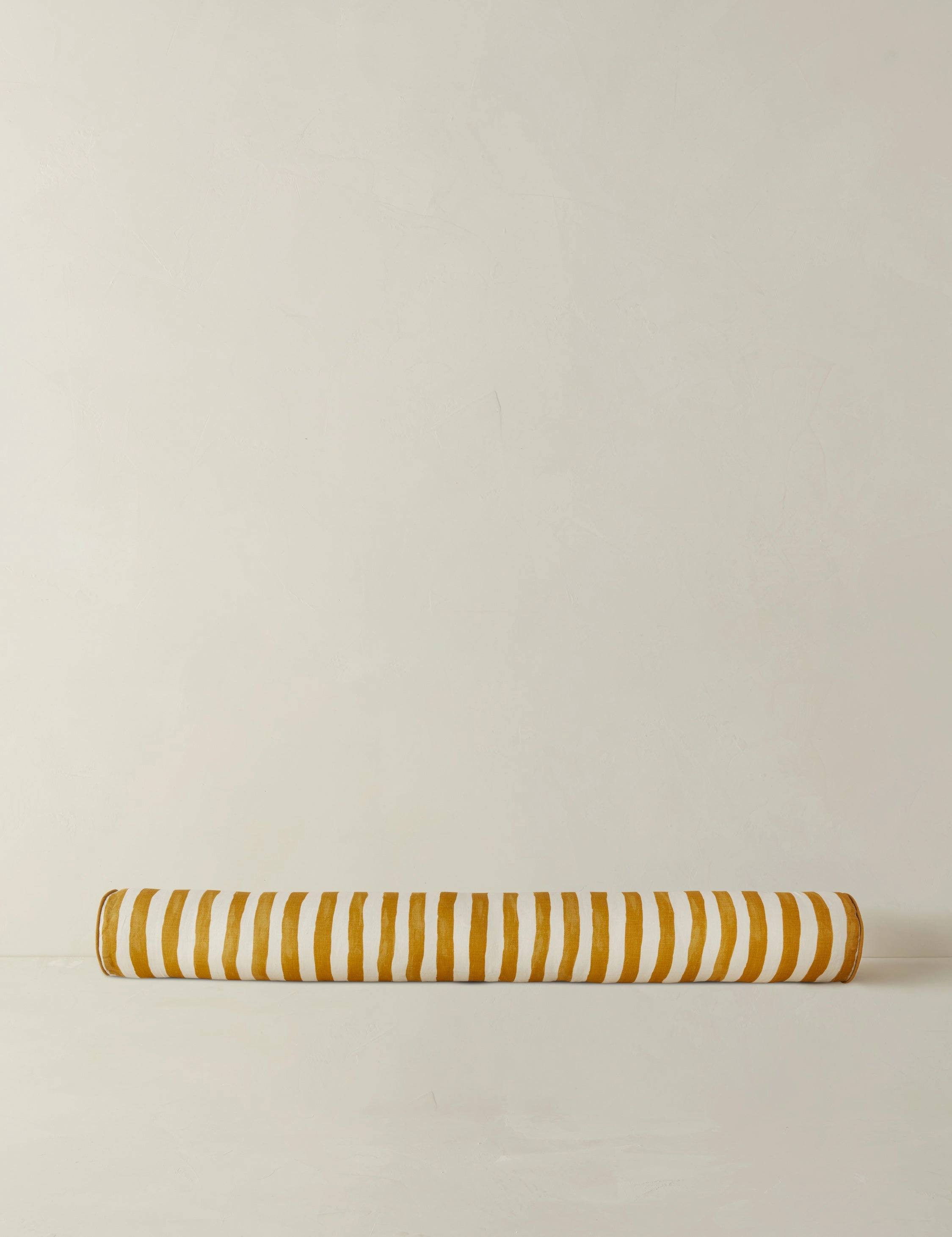 Painterly Stripe Linen Long Bolster Pillow by Sarah Sherman Samuel