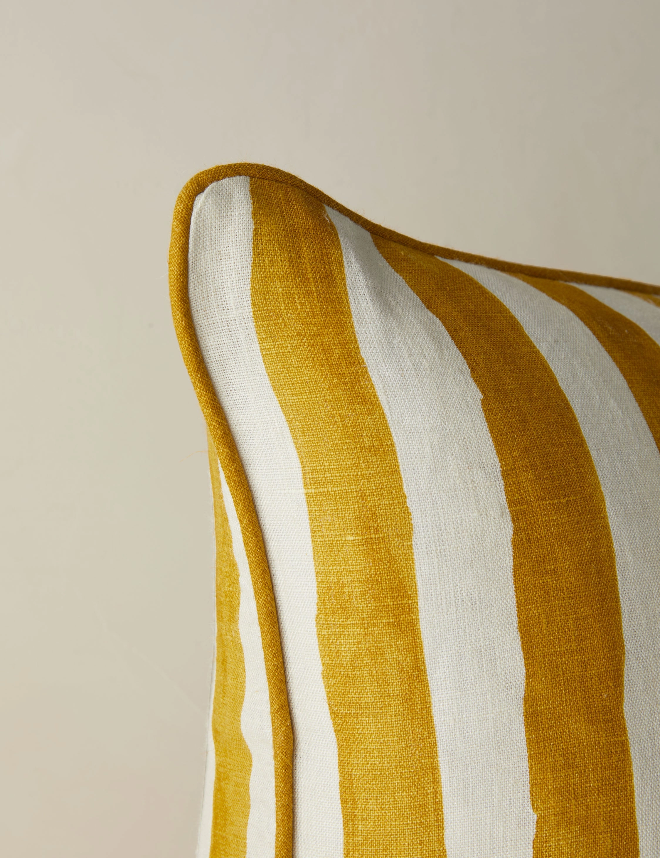 Painterly Stripe Linen Pillow by Sarah Sherman Samuel