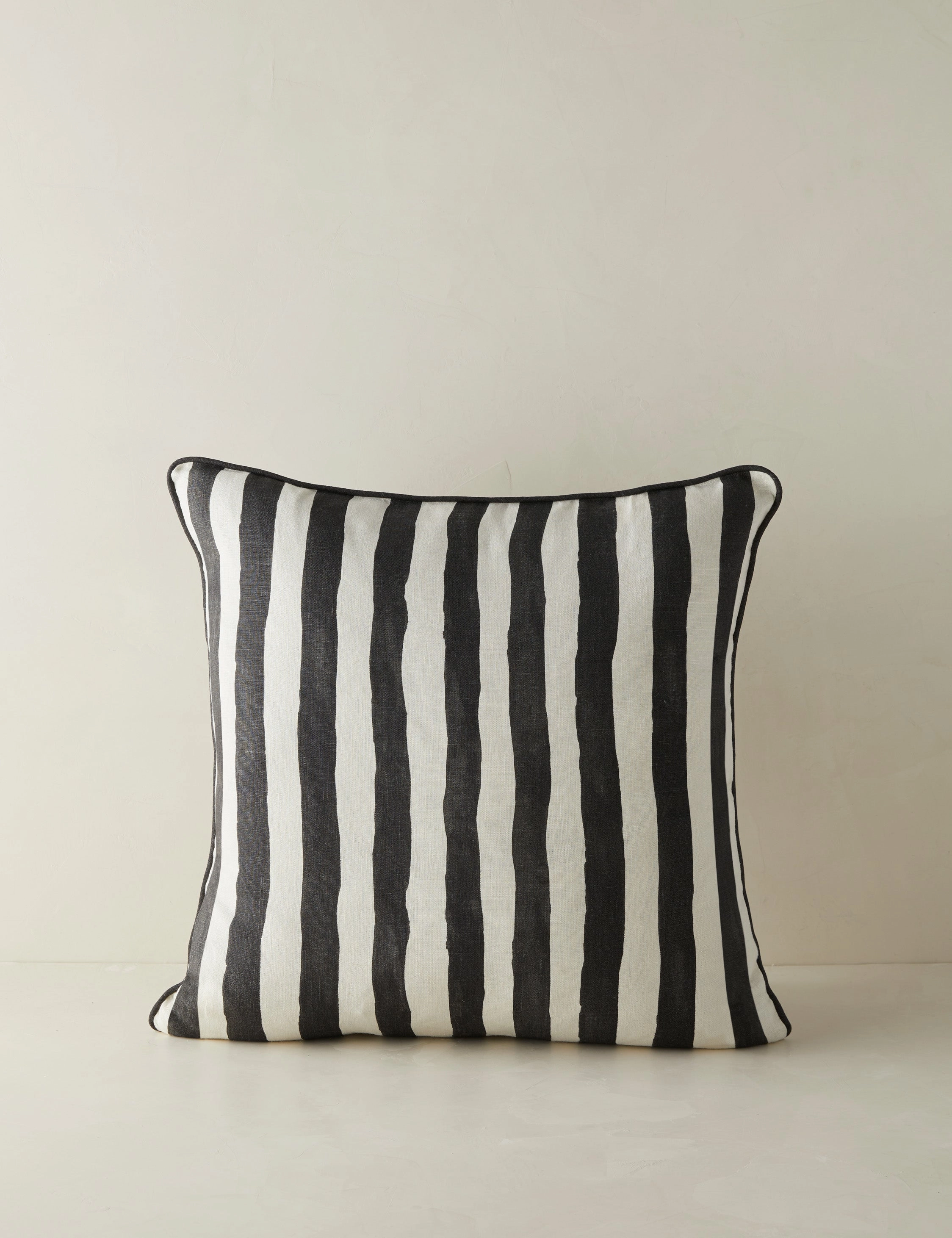 Painterly Stripe Linen Pillow by Sarah Sherman Samuel