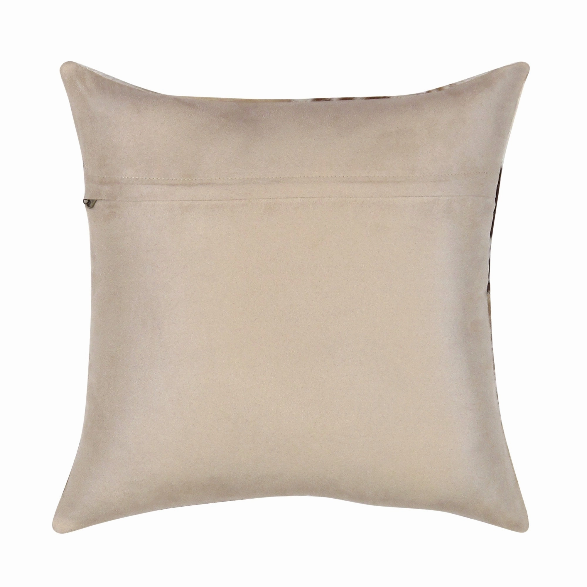 Pasargad Home Safari Chevron L. Brown Cowhide 17 Decorative Pillow