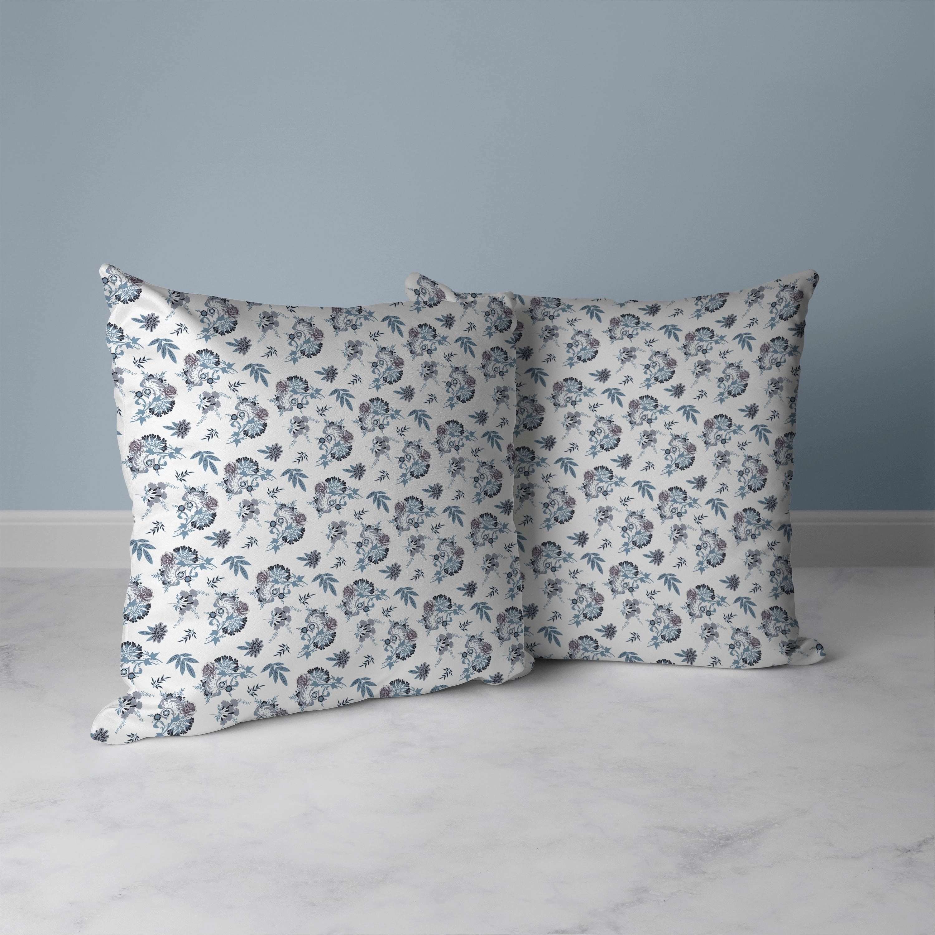 Rose Dreams Faux Suede Reversible Throw Pillow White and Brown