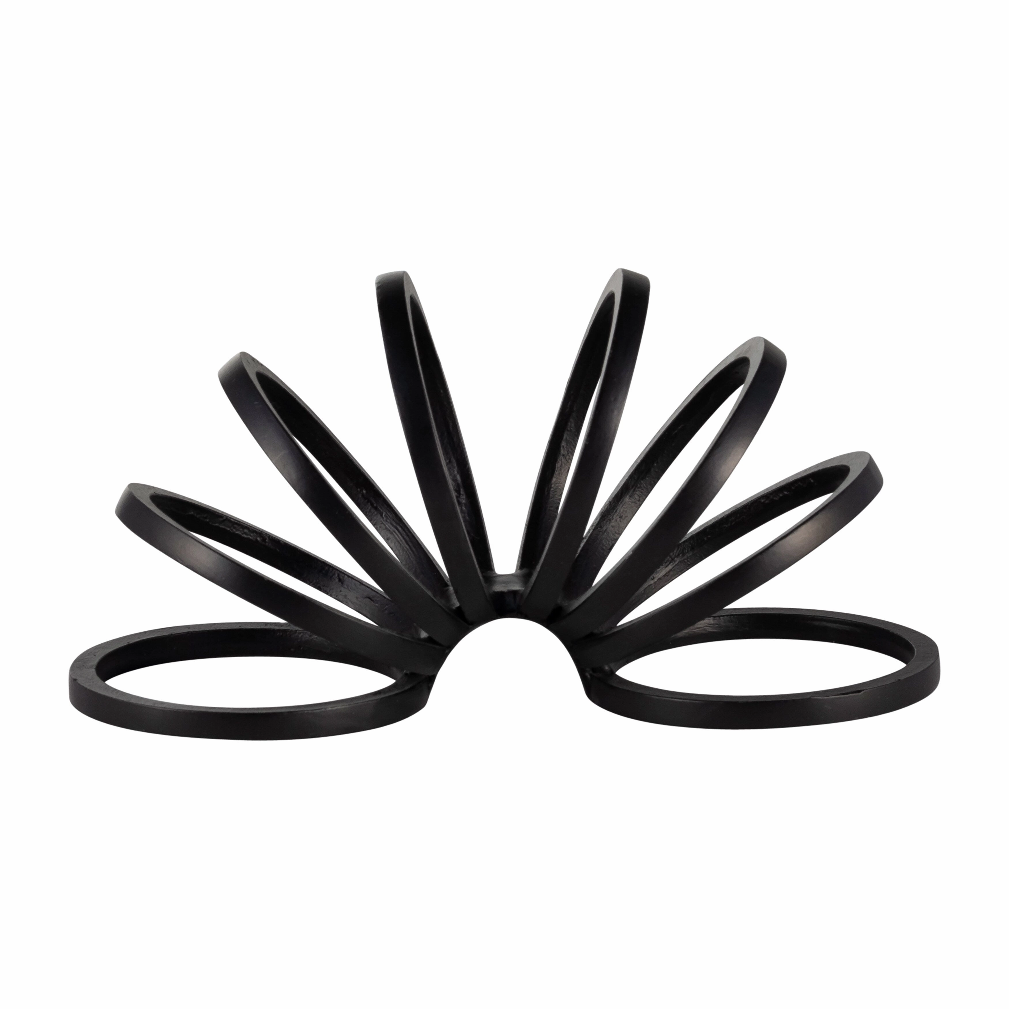 Sagebrook Home Modern Aluminum Metal Decorative Object - Geometric Sculptural Accent for Contemporary Home Decor