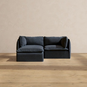 Slipcover Only - Modular Performance 2-Seater Sectional | Blended Weave in Indigo