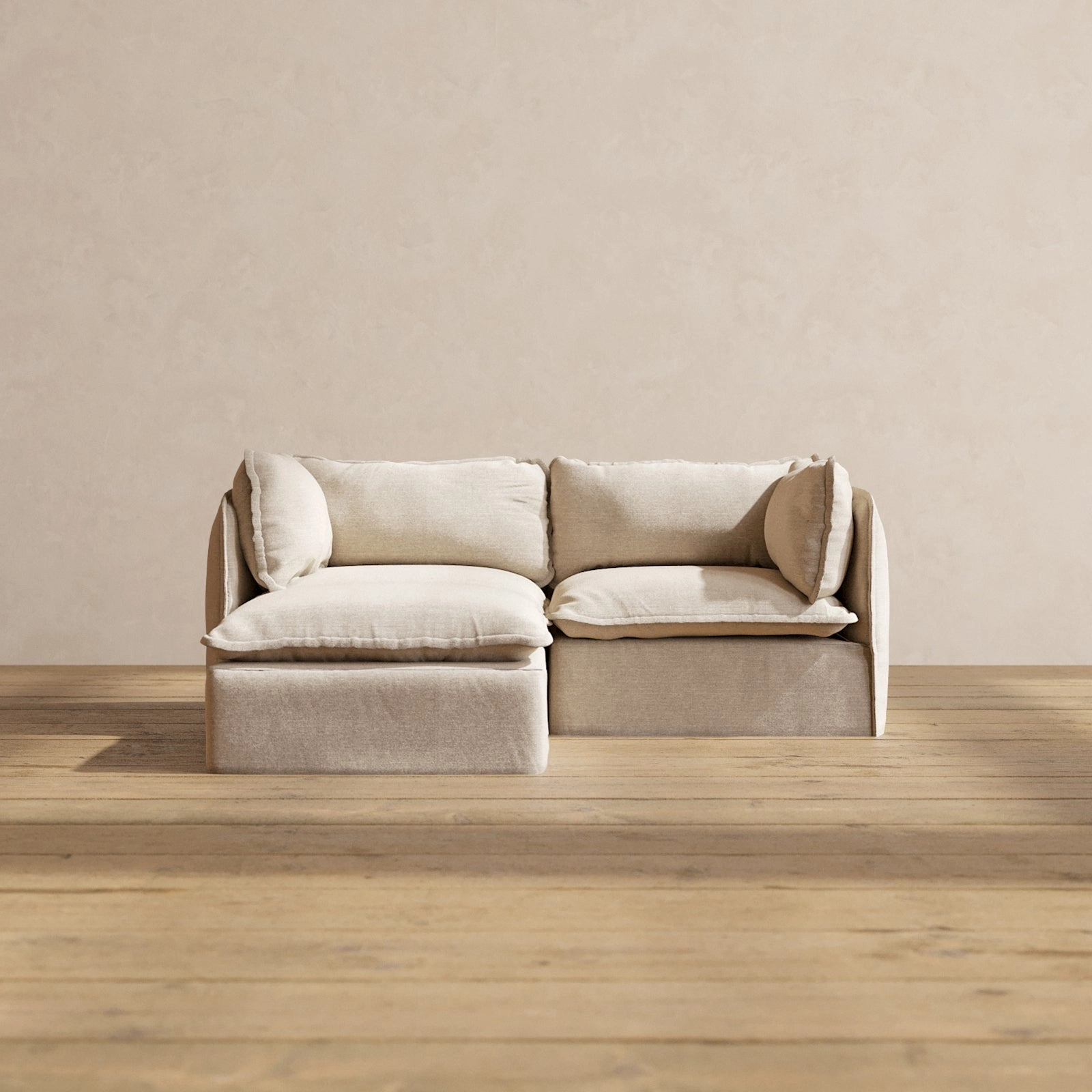 Slipcover Only - Modular Performance 2-Seater Sectional | Blended Weave in Oat