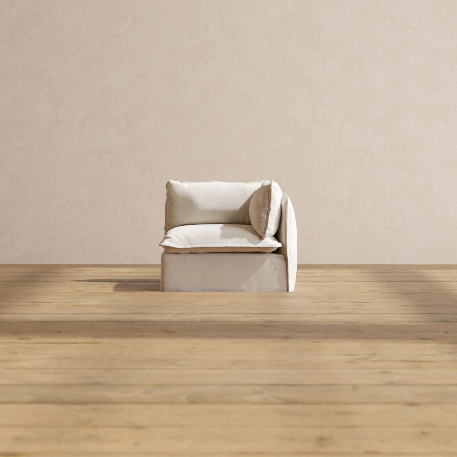 Slipcover Only - Modular Performance End Chair | Blended Weave in Flour
