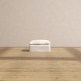 Slipcover Only - Modular Performance Ottoman | Knit Boucle in Mousse