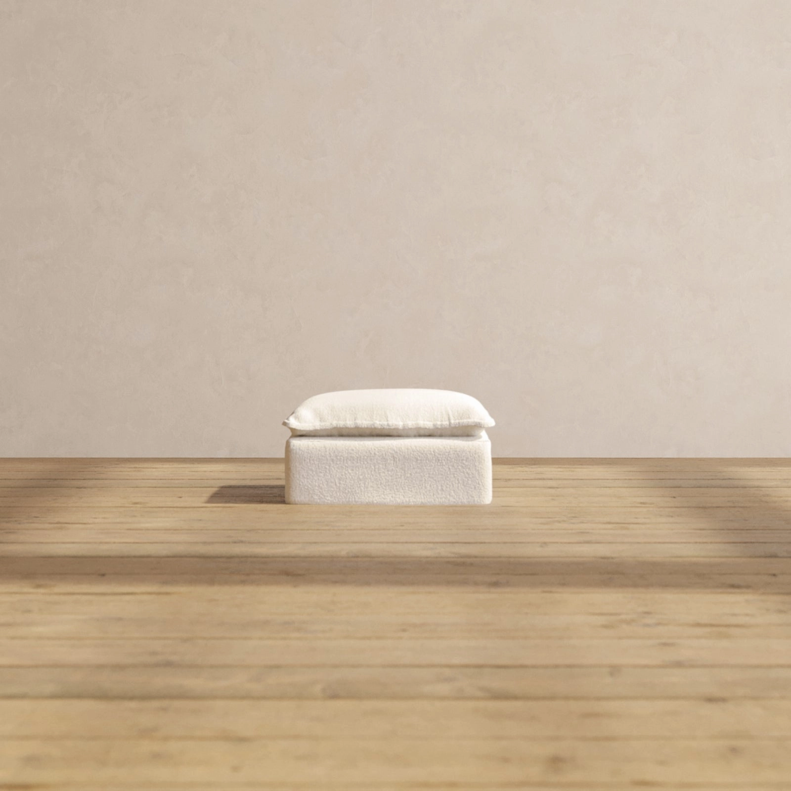 Slipcover Only - Modular Performance Ottoman | Knit Boucle in Mousse