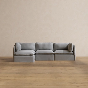 Slipcover Only - Modular Washable 3-Seater Sectional in Pumice