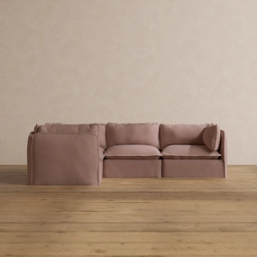 Slipcover Only - Modular Washable 4-Seater Corner Sectional in Sakura