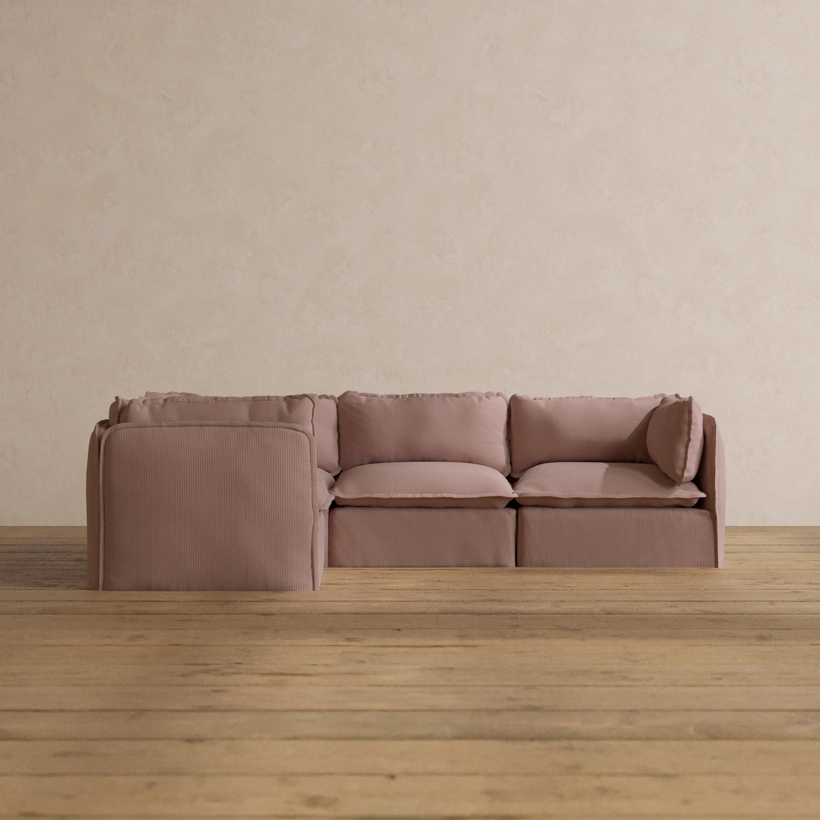 Slipcover Only - Modular Washable 4-Seater Corner Sectional in Sakura