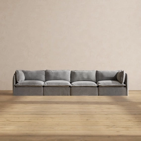 Slipcover Only - Modular Washable 4-Seater in Ash