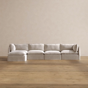 Slipcover Only - Modular Washable 4-Seater Sectional in Mist