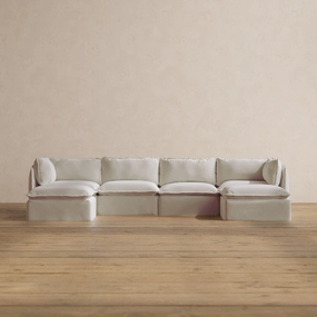 Slipcover Only - Modular Washable 4-Seater U-Sectional in Coco