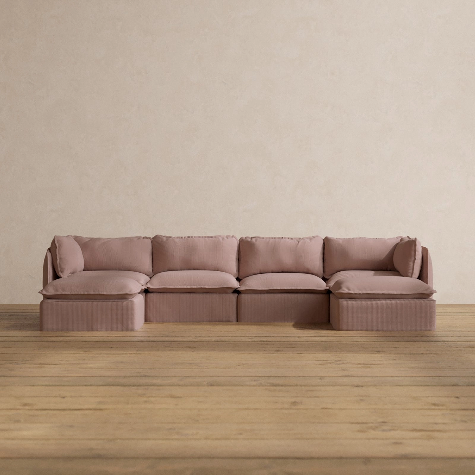 Slipcover Only - Modular Washable 4-Seater U-Sectional in Sakura