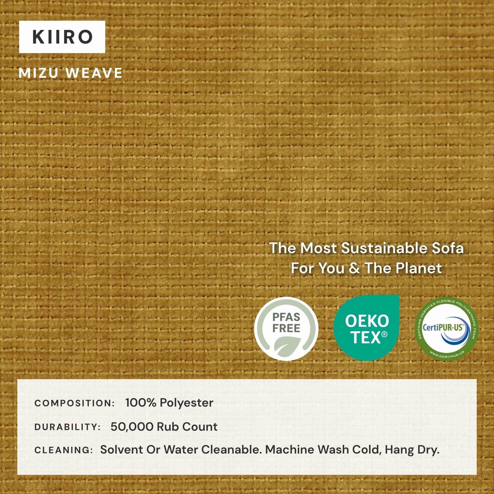 Slipcover Only - Modular Washable 7-Seater U-Sectional   Ottoman in Kiiro