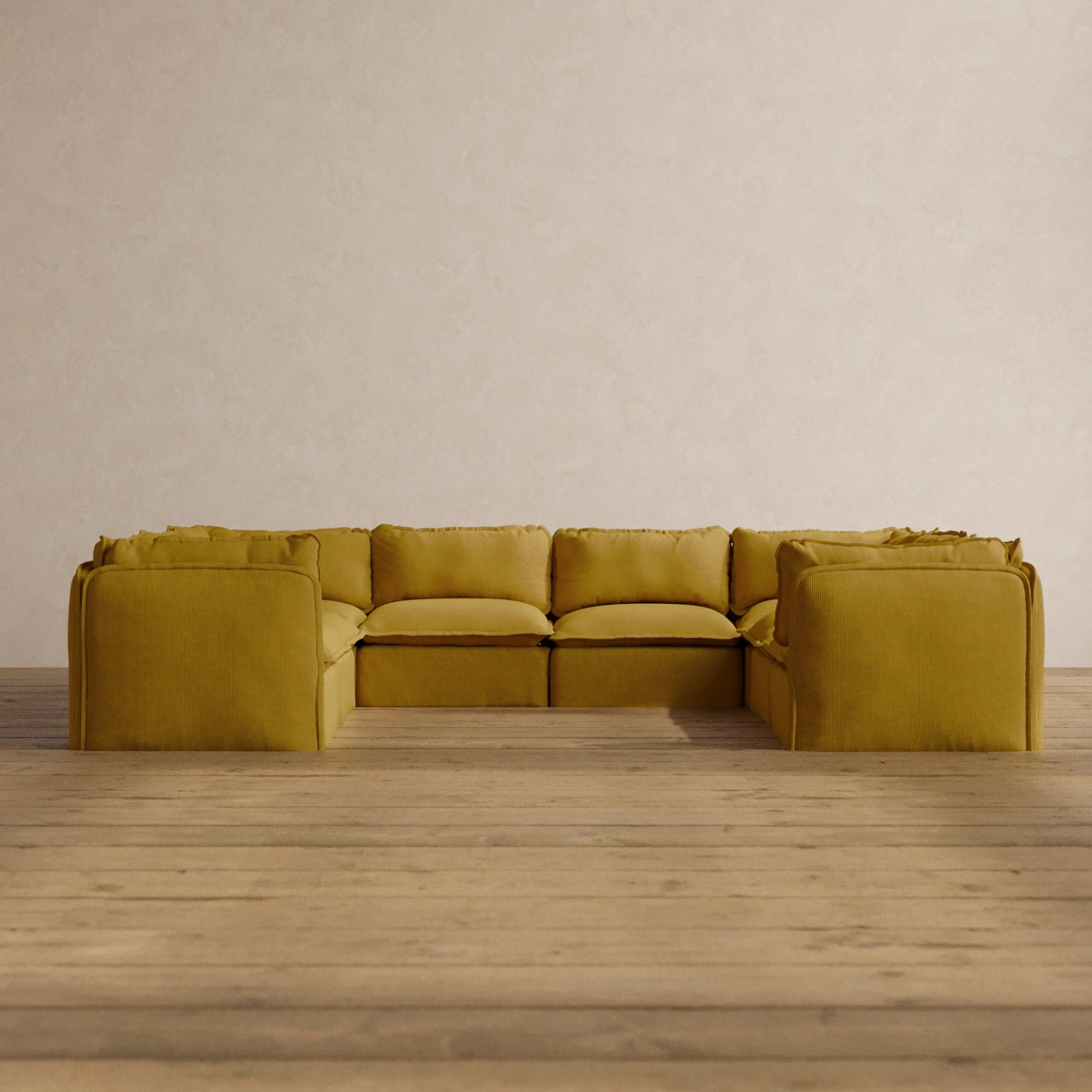 Slipcover Only - Modular Washable 8-Seater U-Sectional in Kiiro