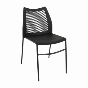 Stackable Chair with Vented Back and Waterfall Seat - 17.75W x 21.5D x 32H