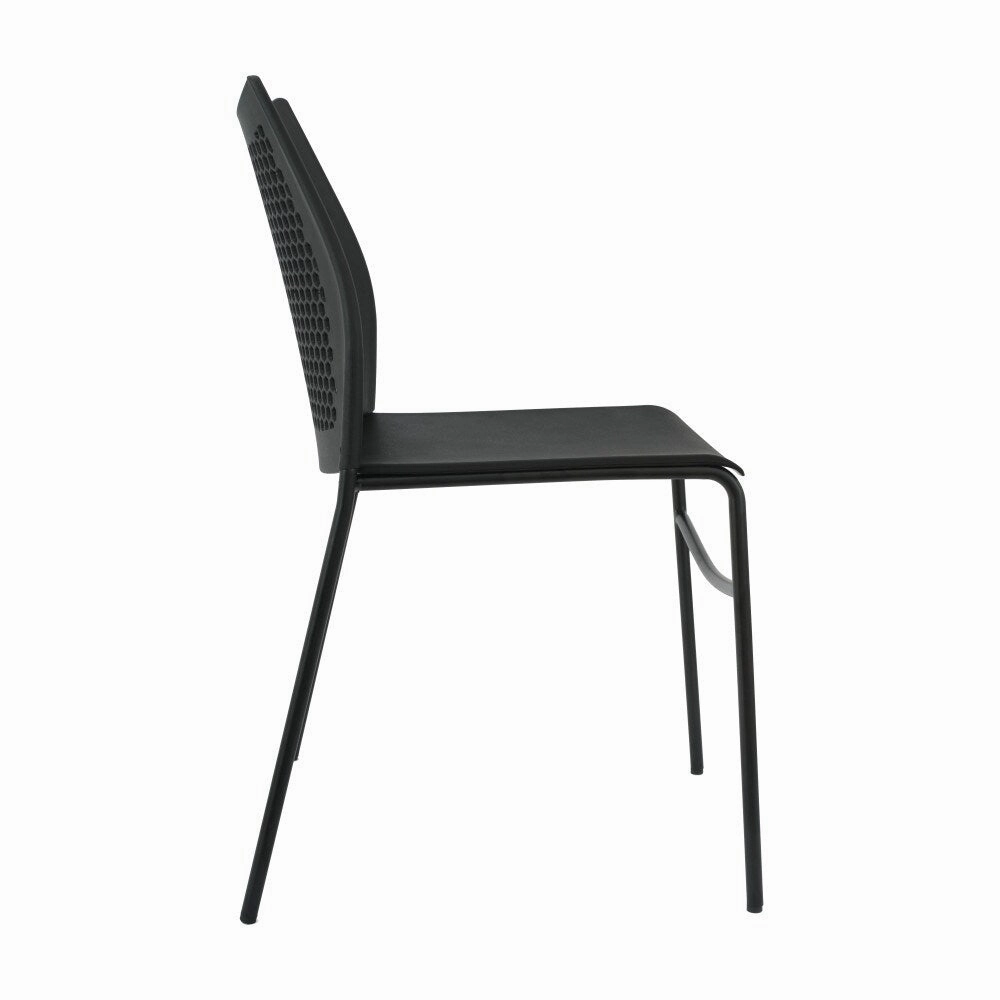 Stackable Chair with Vented Back and Waterfall Seat - 17.75W x 21.5D x 32H