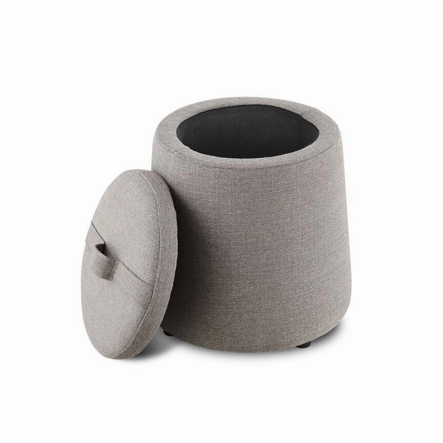 Victoria Storage Ottoman - Grey