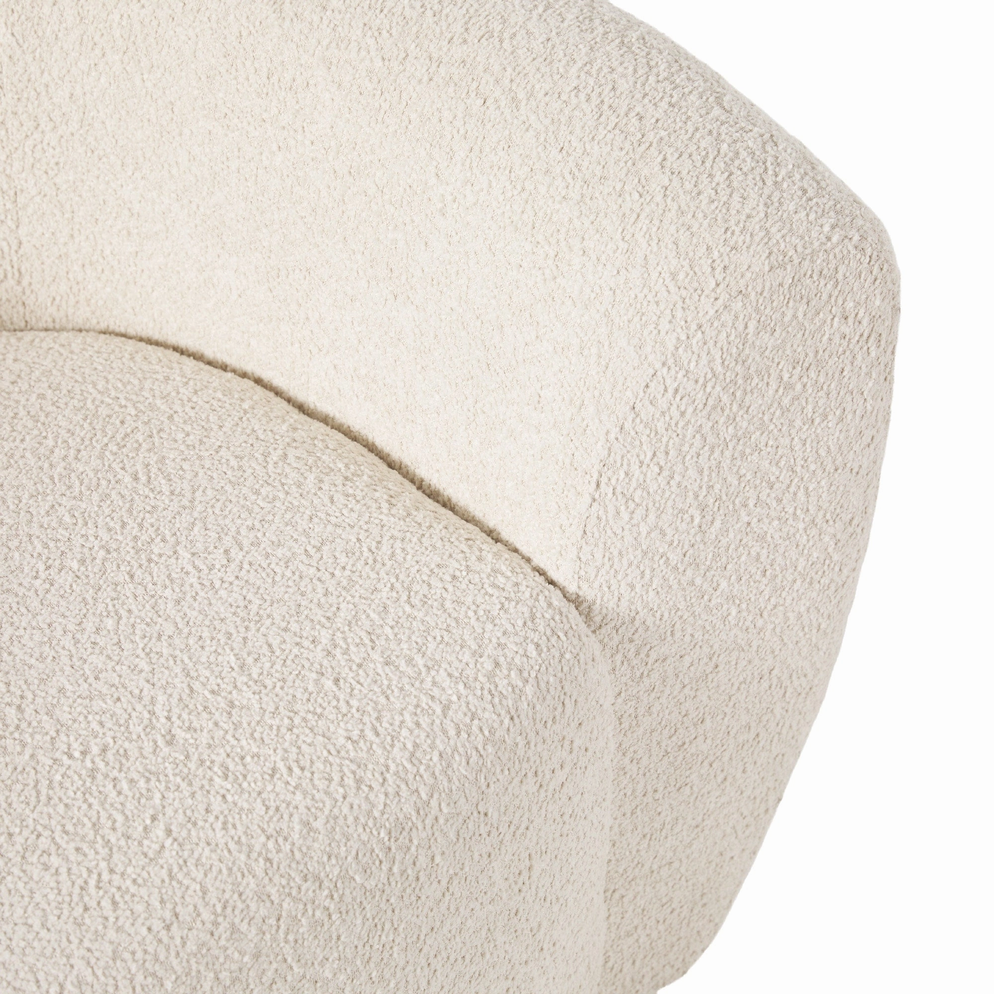 Walker Edison Contemporary Boucle Lounge Accent Chair