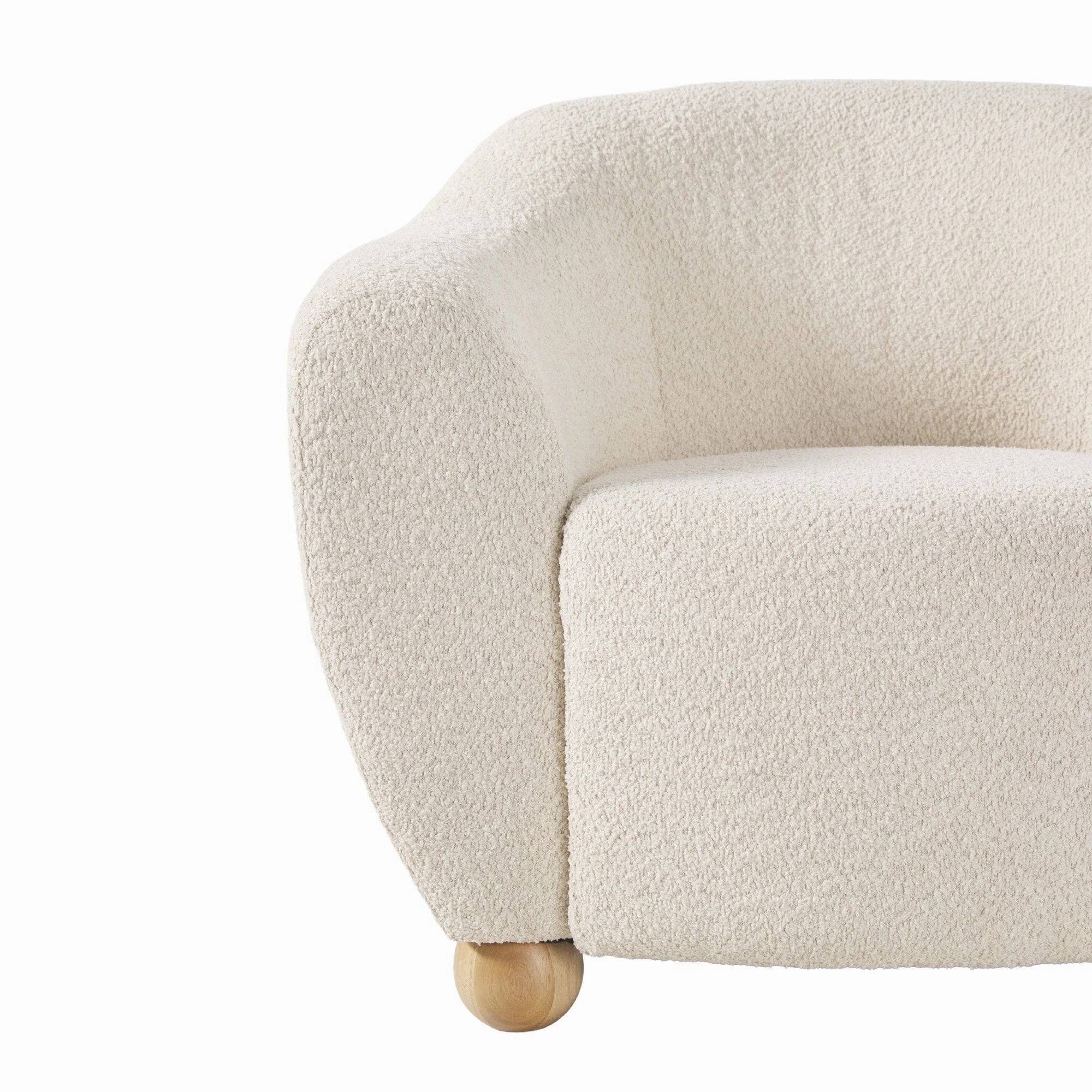 Walker Edison Contemporary Boucle Lounge Accent Chair