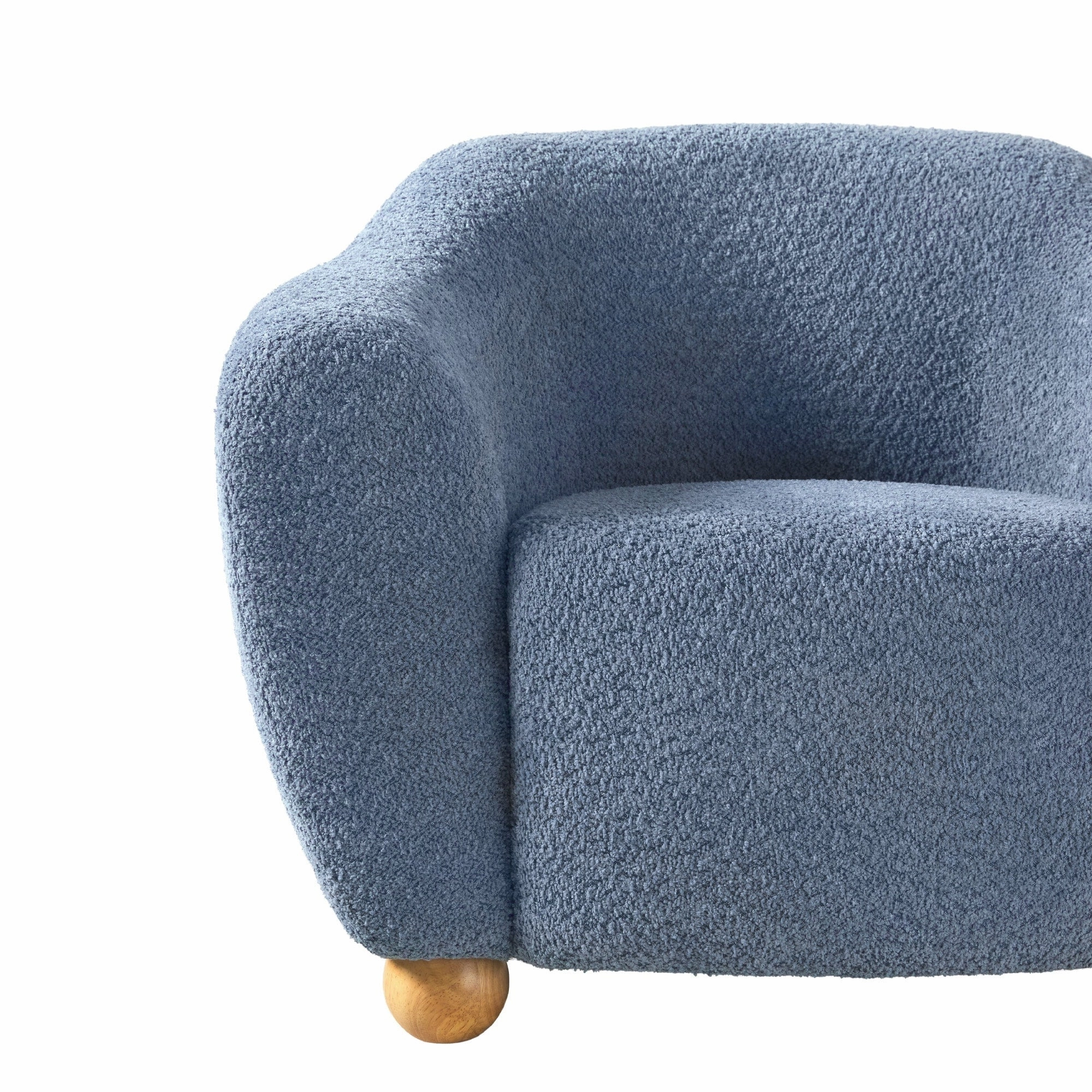 Walker Edison Contemporary Boucle Lounge Accent Chair