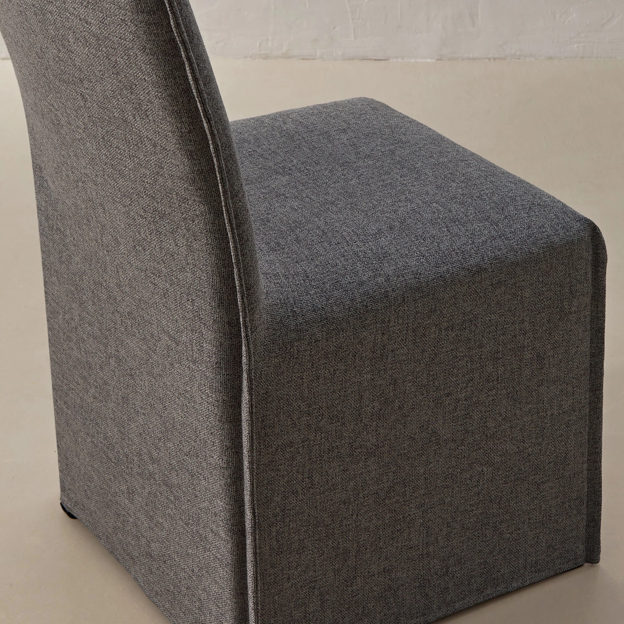 Washable Upholstered Dining Chair | 15 Back Height in Ash