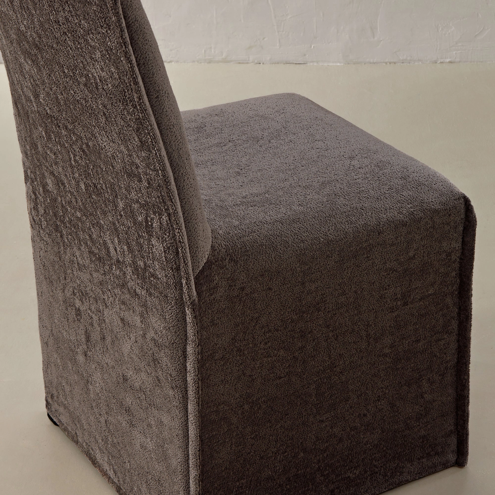 Washable Upholstered Dining Chair | 15 Back Height in Caviar
