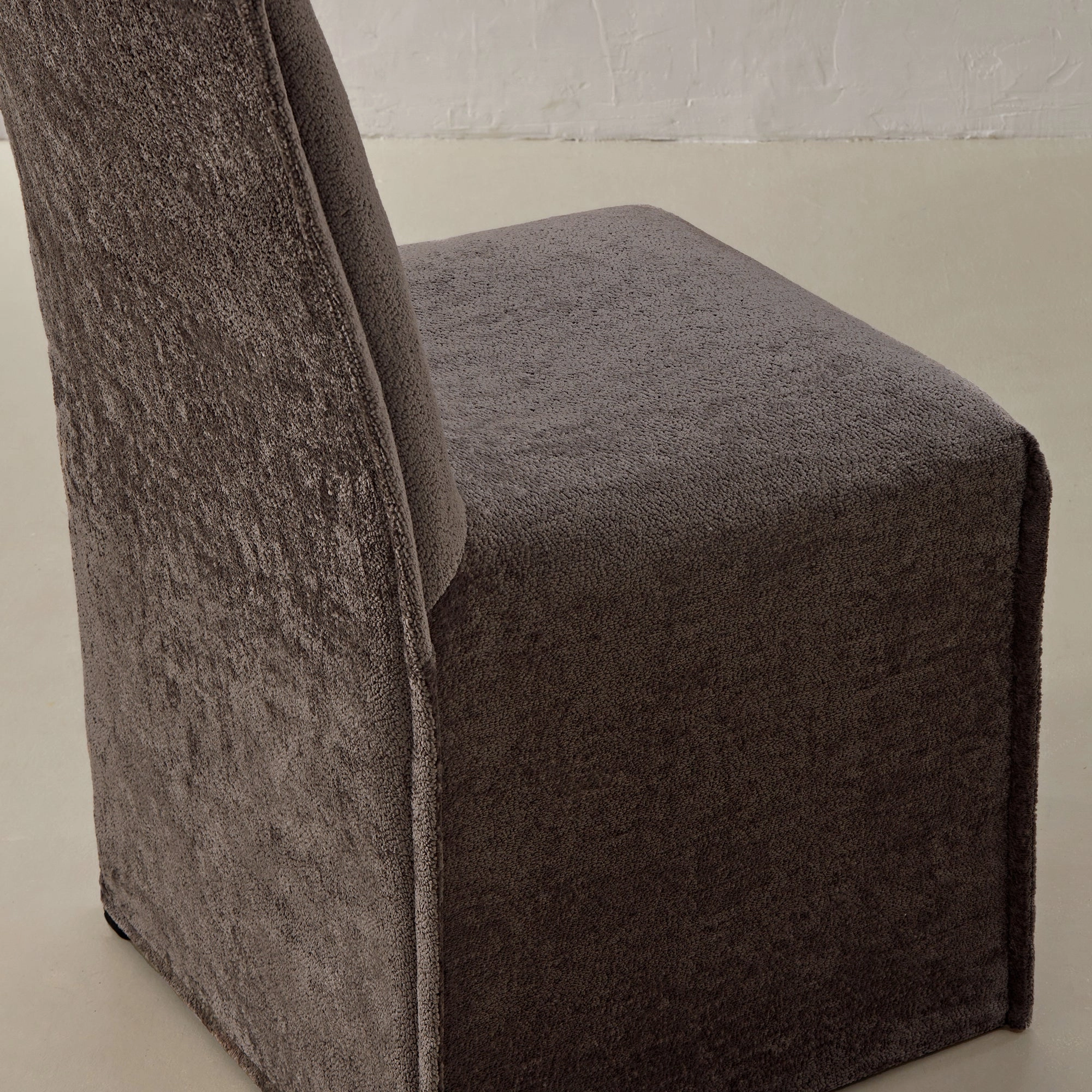 Washable Upholstered Dining Chair | 15 Back Height in Caviar (Set of 2)