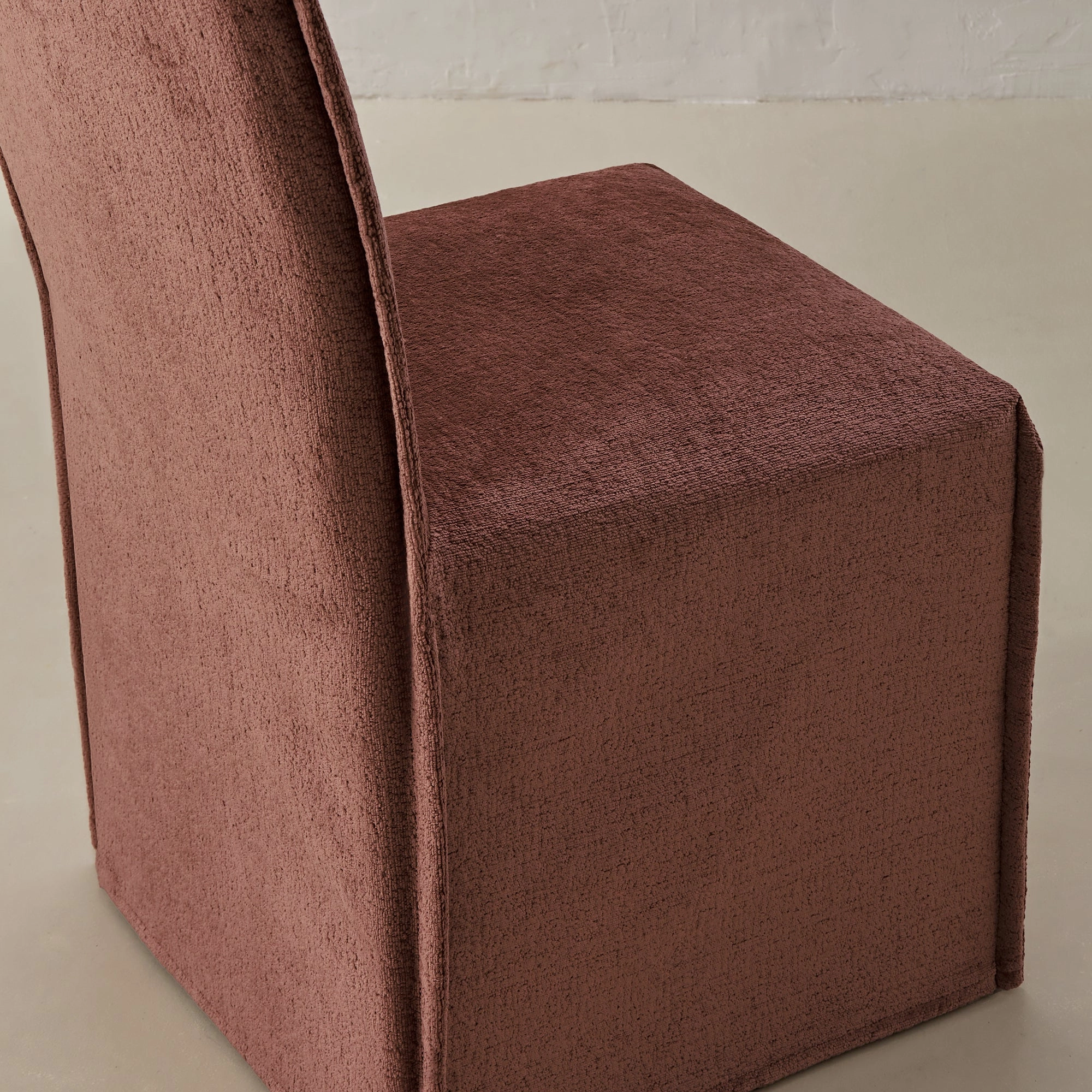 Washable Upholstered Dining Chair | 15 Back Height in Chestnut (Set of 2)