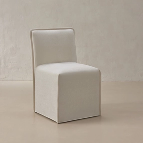 Washable Upholstered Dining Chair | 15 Back Height in Coco