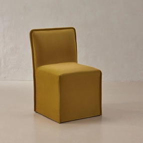 Washable Upholstered Dining Chair | 15 Back Height in Kiiro