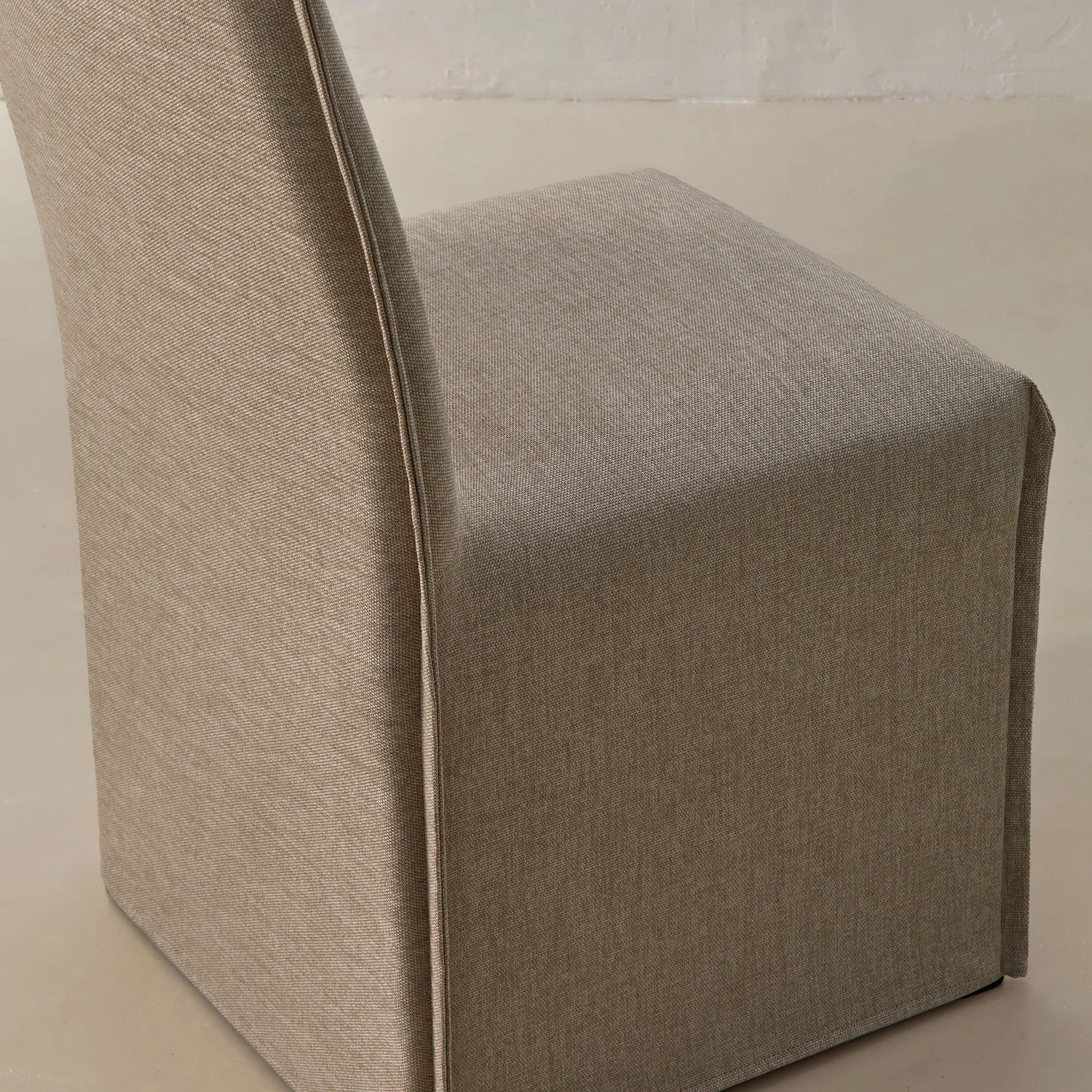 Washable Upholstered Dining Chair | 15 Back Height in Oat