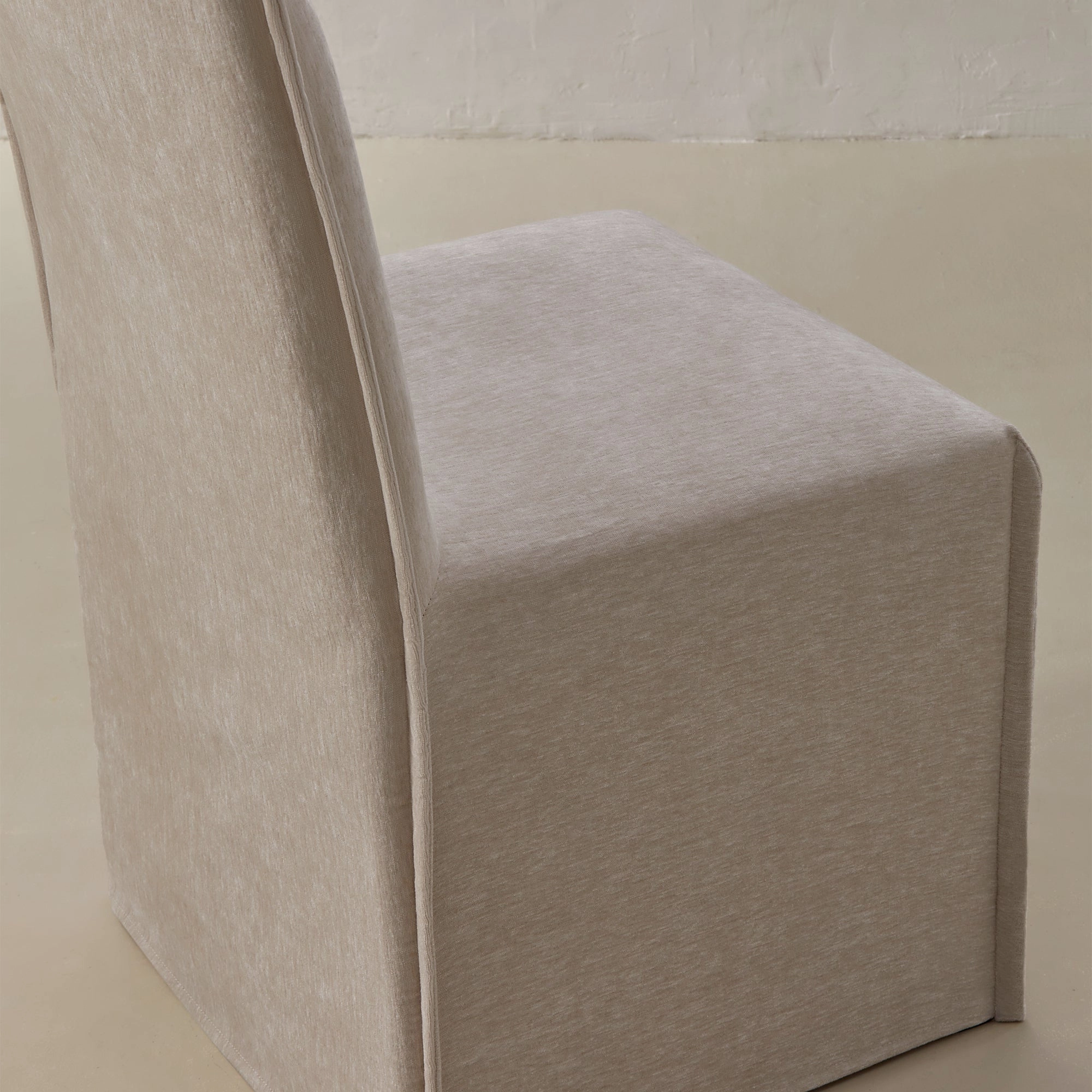 Washable Upholstered Dining Chair | 19 Back Height in Mist (Set of 2)