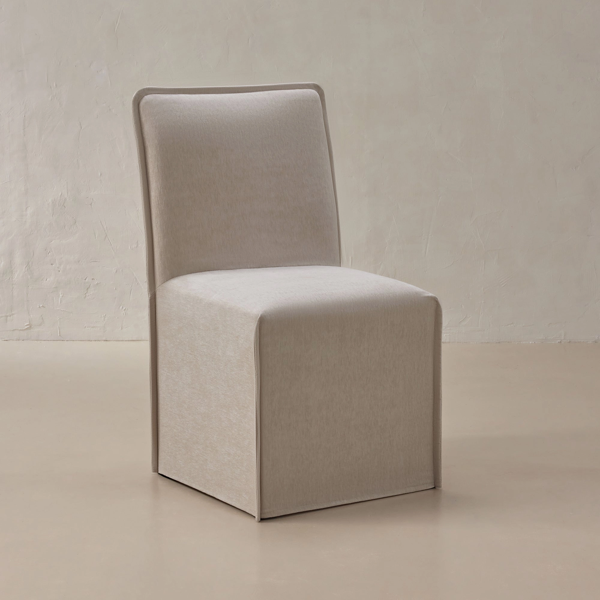 Washable Upholstered Dining Chair | 19 Back Height in Mist