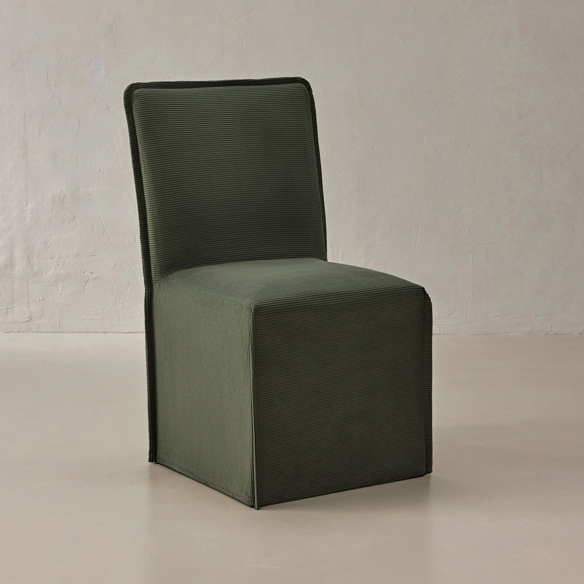 Washable Upholstered Dining Chair | 19 Back Height in Olivine