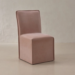 Washable Upholstered Dining Chair | 19 Back Height in Sakura