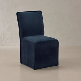 Washable Upholstered Dining Chair | 19 Back Height in Sumi