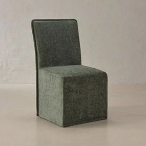 Washable Upholstered Dining Chair | 19 Back Height in Willow